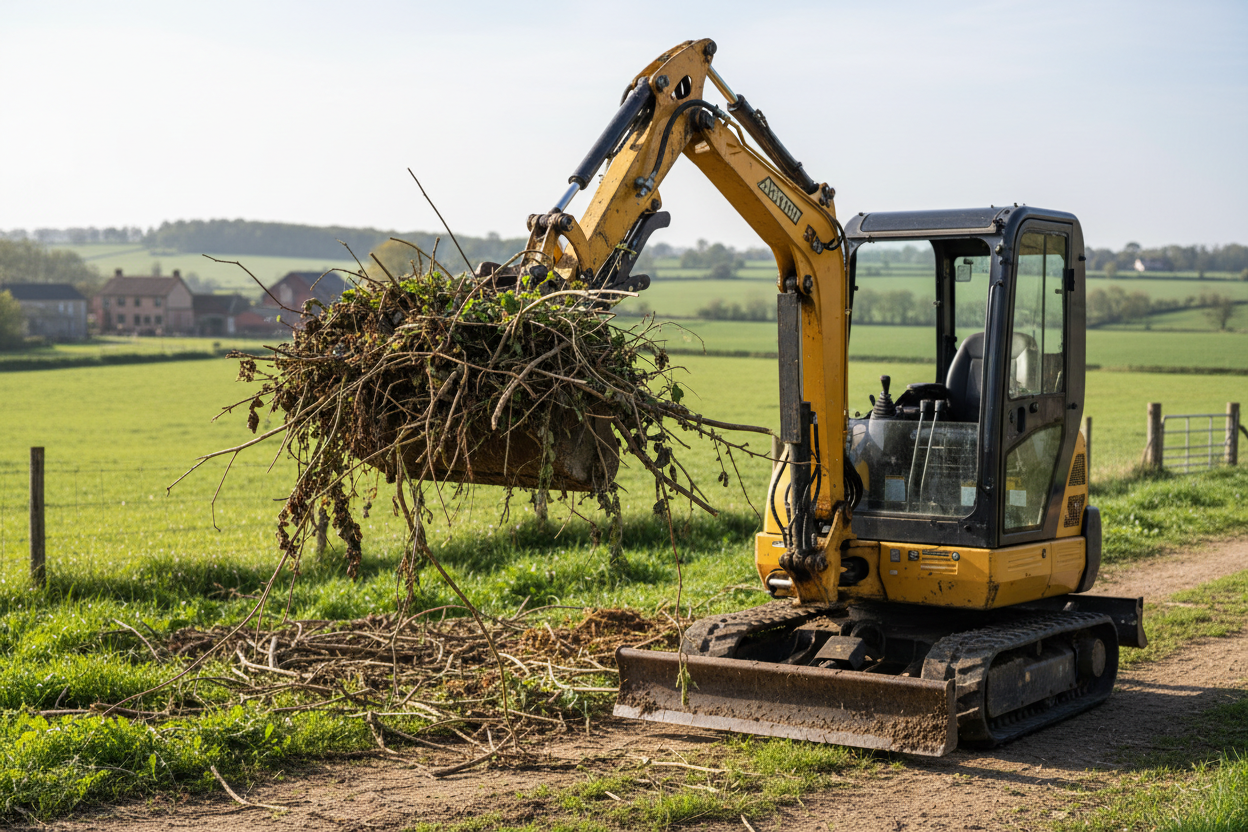use a mini excavator