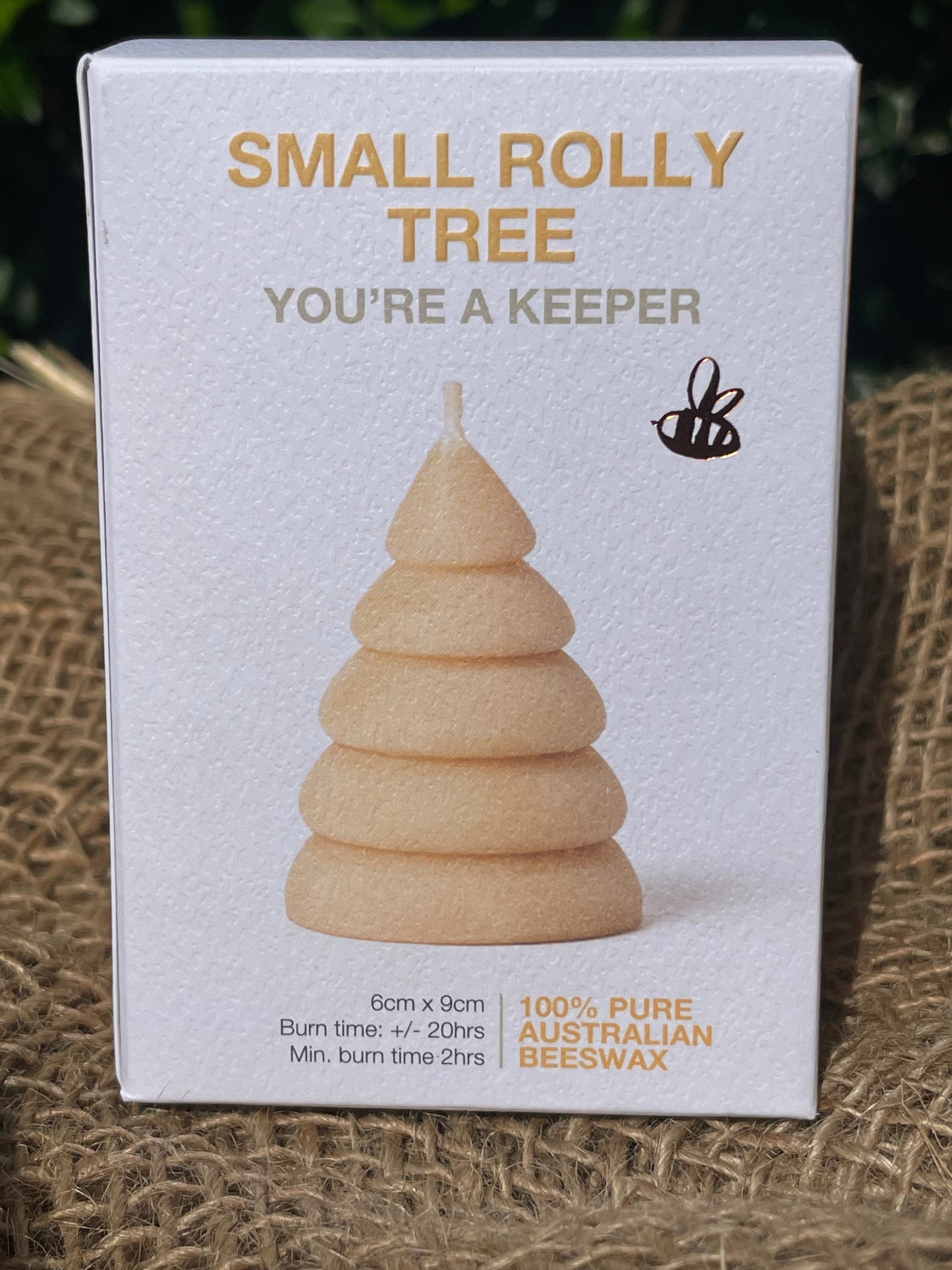 Queen B Small Rolly Tree Bee's Wax Candle